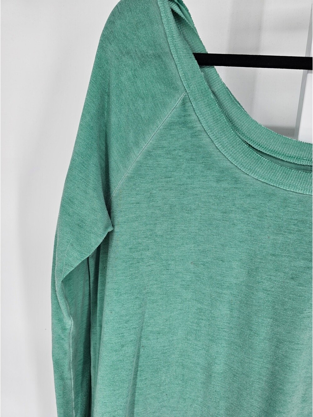 Mossimo Supply Co Womens Sz L Slouchy Tunic Top Teal Blue Oversized - Picture 2 of 4